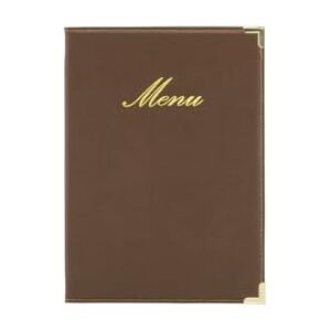 Securit Classic Range A5 Menu Holder with 1 Double Insert, Brown Securit Classic Range A5 Menu Holder with 1 Double Insert, Brown
