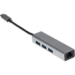 Maplin USB C Hub Adapter, 4-in-1 with 3x USB-A 3.0 & Gigaport RJ45 Ports for MacBook Air, MacBook Pro, Dell XPS, Lenovo ThinkPad and More Maplin USB C Hub Adapter, 4-in-1 with 3x USB-A 3.0 & Gigaport RJ45 Ports for MacBook Air, MacBook Pro, Dell XPS, Lenovo ThinkPad and More