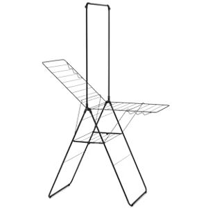 Brabantia HangOn Drying Rack 20m + Rod Matt Black XXL Clothes Drying Space Adjustable Wings & Hanger Rod Foldable Indoor Airer 99 x 7 x 66cm Brabantia HangOn Drying Rack 20m + Rod Matt Black XXL Clothes Drying Space Adjustable Wings & Hanger Rod Foldable Indoor Airer 99 x 7 x 66cm
