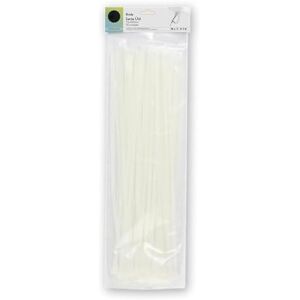 PRENDELUZ Bag of 50 White Cable Ties 7.6 x 450 mm, 100% Nylon 66, Strong and Durable for Fixing and Organizing Cables. PRENDELUZ Bag of 50 White Cable Ties 7.6 x 450 mm, 100% Nylon 66, Strong and Durable for Fixing and Organizing Cables.