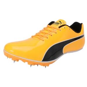 Puma Unisex Evospeed Sprint 14.5 Track and Field Shoe, Sun Stream Black White, 4 UK Puma Unisex Evospeed Sprint 14.5 Track and Field Shoe, Sun Stream Black White, 4 UK