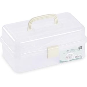 Creative Labs Tiered Storage Caddy for Scrapbook Embellishments, Jewellery Making Supplies, Bobbins, Sewing Accessories, Craft Tools and More, 31 x 17 x 15 cm Creative Labs Tiered Storage Caddy for Scrapbook Embellishments, Jewellery Making Supplies, Bobbins, Sewing Accessories, Craft Tools and More, 31 x 17 x 15 cm