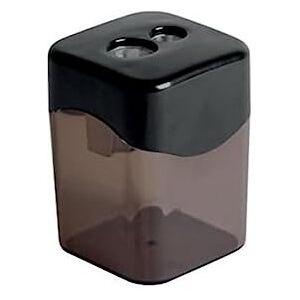 Star jardin Pencil Sharpener with 2 Hole Reservoir Black Star jardin Pencil Sharpener with 2 Hole Reservoir Black