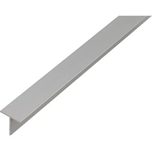 Alberts 473129 T-Profile Aluminium Anodised Silver 1000 x 20 x 20 mm Alberts 473129 T-Profile Aluminium Anodised Silver 1000 x 20 x 20 mm
