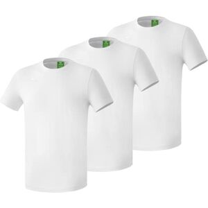 Erima Pack of 3 Team Sports T-Shirt, White, XXL Erima Pack of 3 Team Sports T-Shirt, White, XXL