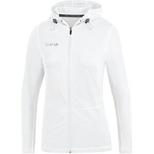 JAKO Women's Run 2.0 Hooded Jacket, White, 36 JAKO Women's Run 2.0 Hooded Jacket, White, 36