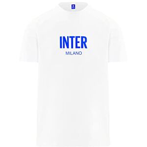Inter Unisex Adult T-Shirt, Official Product, Exclusive 3D Crest Collection, 100% Cotton, Suitable for All Nerazzurri Fans White Inter Unisex Adult T-Shirt, Official Product, Exclusive 3D Crest Collection, 100% Cotton, Suitable for All Nerazzurri Fans White