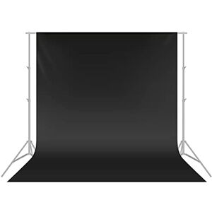 NEEWER ® 10 x 12FT / 3 x 3.6M PRO Photo Studio 100% Pure Muslin Collapsible Backdrop Background for Photography,Video and Televison (Background ONLY) BLACK NEEWER ® 10 x 12FT / 3 x 3.6M PRO Photo Studio 100% Pure Muslin Collapsible Backdrop Background for Photography,Video and Televison (Background ONLY) BLACK