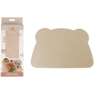 DORON & CHARLIE 056622 Baby Feeding Mat Beige Silicone Bear Design Non-slip Waterproof Washable Waterproof 1st Age Childcare Easy to Clean DORON & CHARLIE 056622 Baby Feeding Mat Beige Silicone Bear Design Non-slip Waterproof Washable Waterproof 1st Age Childcare Easy to Clean