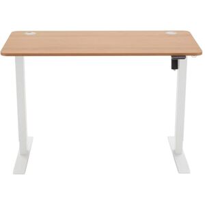 Amazon Basics Amazon Brand Movian Rectangular Electric Height-Adjustable Standing Desk, Beech Top and White Frame, 120 x 60 cm Amazon Basics Amazon Brand Movian Rectangular Electric Height-Adjustable Standing Desk, Beech Top and White Frame, 120 x 60 cm