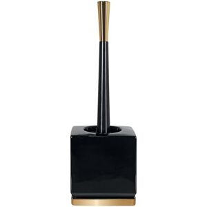 Spirella Roma Black/Gold Toilet Brush, Ceramic, 13x10,5x38cm Spirella Roma Black/Gold Toilet Brush, Ceramic, 13x10,5x38cm