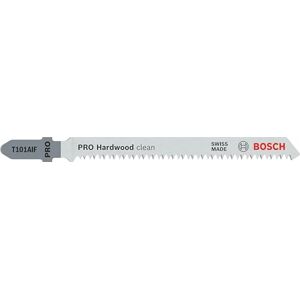 Bosch 5x PRO Hardwood clean T101AIF Jigsaw Blade (for Hardwood, Multiplex board, Length 100 mm, Professional Accessory Jigsaw) Bosch 5x PRO Hardwood clean T101AIF Jigsaw Blade (for Hardwood, Multiplex board, Length 100 mm, Professional Accessory Jigsaw)