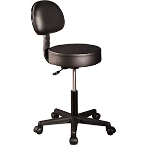 Master Massage Equipment Master Massage Pneumatic Hydrolic Rolling Clinical Spa Tattoo Office Swivel Stool with Backrest, Black Master Massage Equipment Master Massage Pneumatic Hydrolic Rolling Clinical Spa Tattoo Office Swivel Stool with Backrest, Black