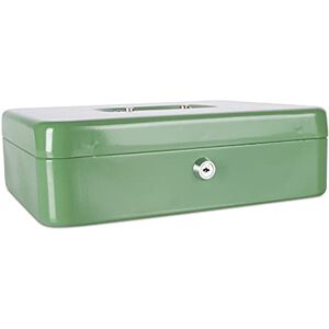 DONAU Cash Box Extra-Large 300x90x240mm Green/Office Equipment/Type-Extra Large/Shape-Rectangular/Material-Metal/Colour-Green/Dimensions (mm)-300x90x240 DONAU Cash Box Extra-Large 300x90x240mm Green/Office Equipment/Type-Extra Large/Shape-Rectangular/Material-Metal/Colour-Green/Dimensions (mm)-300x90x240