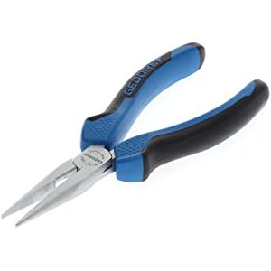 GEDORE Telephone pliers, Long nose, Toothed, Straight, Induction-hardened, Dual-material grips, Length 160 mm, 8132-160 JC GEDORE Telephone pliers, Long nose, Toothed, Straight, Induction-hardened, Dual-material grips, Length 160 mm, 8132-160 JC