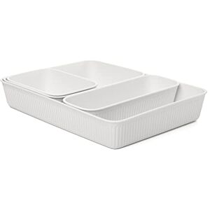 Tatay Baobab Organizers Set - Slim Plastic A4 A5 A6 - White Tatay Baobab Organizers Set - Slim Plastic A4 A5 A6 - White