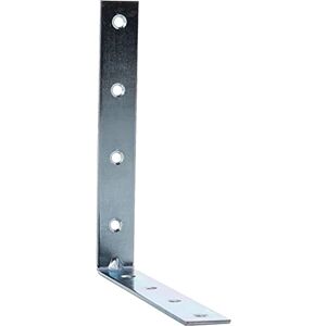 Merriway ® BH00160 (10 Pcs) Bright Zinc Plated Corner Braces Brackets Plates, 150 mm (6 Inch) Pack of 10 Pieces Merriway ® BH00160 (10 Pcs) Bright Zinc Plated Corner Braces Brackets Plates, 150 mm (6 Inch) Pack of 10 Pieces