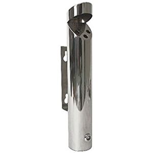 Genware NEV-AT-CYL Ashtray, Cylinder Wall, Mounted Stainless Steel Genware NEV-AT-CYL Ashtray, Cylinder Wall, Mounted Stainless Steel