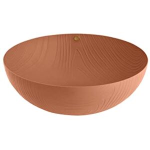 Alessi Bowl in steel coloured with epoxy resin, brown with relief decoration Alessi Bowl in steel coloured with epoxy resin, brown with relief decoration
