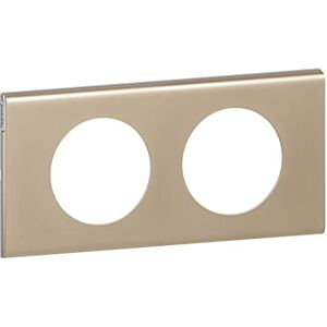 Legrand Céliane Plaque with 2 Holes, Grey, LEG69112 Legrand Céliane Plaque with 2 Holes, Grey, LEG69112