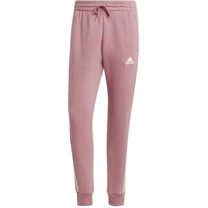 adidas Men's Essentials Fleece 3-Stripes Tapered Cuff Pants, preloved Crimson, L Short adidas Men's Essentials Fleece 3-Stripes Tapered Cuff Pants, preloved Crimson, L Short