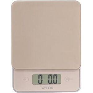 Taylor Glass Digital Kitchen Scale, Compact Food Scale, Highly Accurate Digital Food Scale, Weights 5kg, Copper and Glass, Gift Boxed Taylor Glass Digital Kitchen Scale, Compact Food Scale, Highly Accurate Digital Food Scale, Weights 5kg, Copper and Glass, Gift Boxed