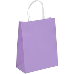 UALXPAO 10/30/50pcs Holiday Party Gift Bag with Handle Jewelry Shopping Bag Christmas Valentine's Day Marriage Gift Colored Paper Bag Paper Party Bags(Purple,15x21cmx10PCS) UALXPAO 10/30/50pcs Holiday Party Gift Bag with Handle Jewelry Shopping Bag Christmas Valentine's Day Marriage Gift Colored Paper Bag Paper Party Bags(Purple,15x21cmx10PCS)