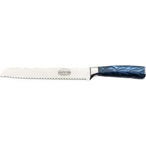 Rio Sunrise Collection 8" Bread Knife, Stainless Steel with Resin Handles, Sapphire Blue Rio Sunrise Collection 8" Bread Knife, Stainless Steel with Resin Handles, Sapphire Blue