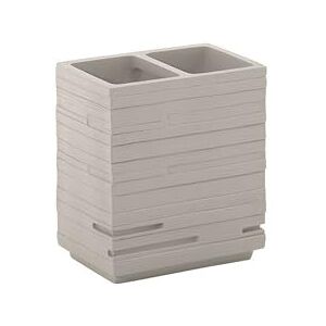 Gedy Quadrotto portacepillos, Resin, tórtora, 6.5 x 10 x 11.2 Gedy Quadrotto portacepillos, Resin, tórtora, 6.5 x 10 x 11.2