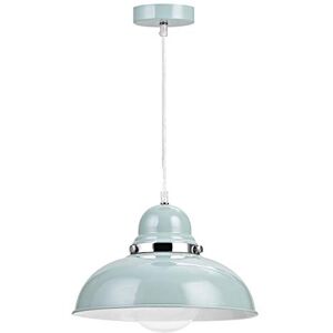 Premier Housewares E27 Edison Screw 40 W Vermont Pendant Light, 110 x 30 x 30 cm Shutter Blue Premier Housewares E27 Edison Screw 40 W Vermont Pendant Light, 110 x 30 x 30 cm Shutter Blue