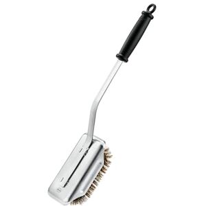 RÖSLE Barbecue Cleaning Brush, Brass Plastic Stainless Steel, Silver & Black, Länge: 47,5 cm-Breite: 8,4 cm-Höhe: 8,5 cm RÖSLE Barbecue Cleaning Brush, Brass Plastic Stainless Steel, Silver & Black, Länge: 47,5 cm-Breite: 8,4 cm-Höhe: 8,5 cm