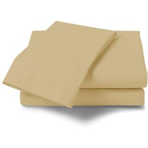 GC GAVENO CAVAILIA Non Iron Plain Dyed Percale Flat, Soft Polycotton Sheets, 180 Thread Count Easy Care Bedding, Natural, Double GC GAVENO CAVAILIA Non Iron Plain Dyed Percale Flat, Soft Polycotton Sheets, 180 Thread Count Easy Care Bedding, Natural, Double