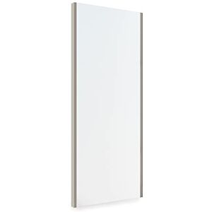 Emuca Pull-out mirror for inside wardrobe, adjustable interior furniture mirror, 340x1000mm (13,4x39 inch), Stone grey color painted Emuca Pull-out mirror for inside wardrobe, adjustable interior furniture mirror, 340x1000mm (13,4x39 inch), Stone grey color painted