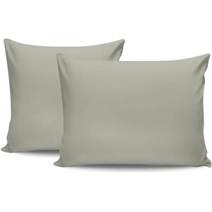 Nuit Des Rêves Premium Green Pillowcase Set (2 Pieces), 80 x 80 cm, 100% Cotton Ranforce, 155 Thread Count, Envelope Closure, Machine Washable at 30°C, Soft and Durable Nuit Des Rêves Premium Green Pillowcase Set (2 Pieces), 80 x 80 cm, 100% Cotton Ranforce, 155 Thread Count, Envelope Closure, Machine Washable at 30°C, Soft and Durable