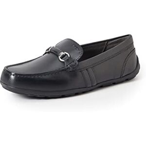 Geox Boy's J New Fast Boy Moccasins, Black, 1 UK Child Geox Boy's J New Fast Boy Moccasins, Black, 1 UK Child
