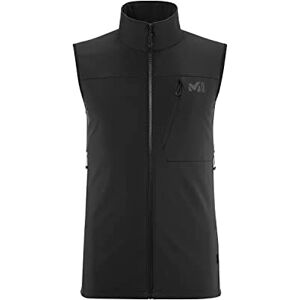 MILLET Magma Shield Vest M Men's Softshell Sleeveless Jacket Windproof membrane Hiking, Lifestyle Black MILLET Magma Shield Vest M Men's Softshell Sleeveless Jacket Windproof membrane Hiking, Lifestyle Black