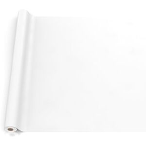 ANRO Oilcloth Tablecloth, Washable, Oilcloth, Garden Tablecloth, Outdoor, Indoor, 200 x 140 cm, Cut Edge, White ANRO Oilcloth Tablecloth, Washable, Oilcloth, Garden Tablecloth, Outdoor, Indoor, 200 x 140 cm, Cut Edge, White