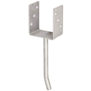 Alberts U-Shaped Post Anchor with Concrete Anchor Made from Round Steel, 214210 Alberts U-Shaped Post Anchor with Concrete Anchor Made from Round Steel, 214210