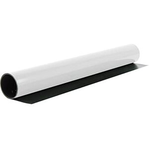 FIRST4MAGNETS FerroFlex® 620mm Wide Standard Self Adhesive & Gloss White Flexible Ferrous Sheet for Walls, Office, Home and Creating Instant Surfaces Magnets Will Attract To 1 Metre Length FIRST4MAGNETS FerroFlex® 620mm Wide Standard Self Adhesive & Gloss White Flexible Ferrous Sheet for Walls, Office, Home and Creating Instant Surfaces Magnets Will Attract To 1 Metre Length