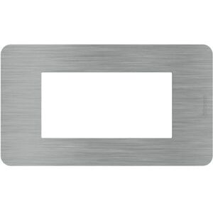 Bticino MatixGO Technopolymer Material Plate Steel JA4804ES Plate MatixGO 4 modules Bticino MatixGO Technopolymer Material Plate Steel JA4804ES Plate MatixGO 4 modules