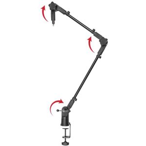 Gator Frameworks Slim Profile Desktop Mic Stand Boom Arm for Broadcasts, Podcasts, Content Creation, Live Streaming, & Similar Applications (GFWMICBCBM0500) Gator Frameworks Slim Profile Desktop Mic Stand Boom Arm for Broadcasts, Podcasts, Content Creation, Live Streaming, & Similar Applications (GFWMICBCBM0500)