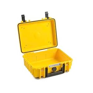B&W Outdoor Transport Case Type 500 (Empty) Yellow Waterproof according to IP67 Certification, Dustproof, Virtually Indestructible B&W Outdoor Transport Case Type 500 (Empty) Yellow Waterproof according to IP67 Certification, Dustproof, Virtually Indestructible