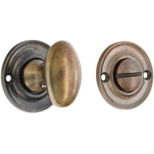 Infinity Antique Slimline Security Thumb Turn and Release Lock Pack with Emergency Release – Solid Brass Privacy Latch for Bathroom Doors Infinity Antique Slimline Security Thumb Turn and Release Lock Pack with Emergency Release – Solid Brass Privacy Latch for Bathroom Doors