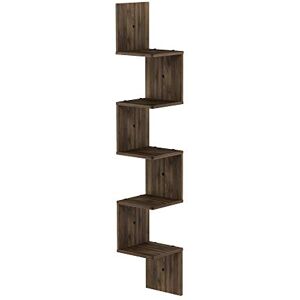 Furinno Wall Mounted Shelves, Wood, Espresso, one size Furinno Wall Mounted Shelves, Wood, Espresso, one size