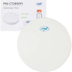 PNI CT28WIFI Internet Hub CT 28 Control Module with 8 underfloor Heating Zones, ABS, White PNI CT28WIFI Internet Hub CT 28 Control Module with 8 underfloor Heating Zones, ABS, White