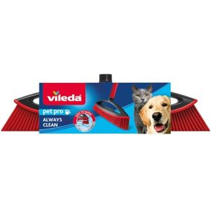 Vileda 159821 Multi Rubber Broom, Suitable for Animal Hair, red/Black Vileda 159821 Multi Rubber Broom, Suitable for Animal Hair, red/Black