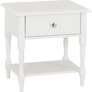 Seconique Stratford 1 Drawer Side Table in White Seconique Stratford 1 Drawer Side Table in White