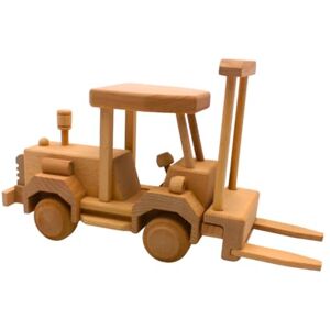 Dekohelden24 Natural Forklift, Decorative, Wooden, Stacker as Model car Made of Wood, L/W/H 30 x 8 x 16 cm, 30 cm Dekohelden24 Natural Forklift, Decorative, Wooden, Stacker as Model car Made of Wood, L/W/H 30 x 8 x 16 cm, 30 cm