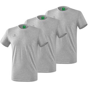 Erima Pack of 3 Team Sports T-Shirt, Grey Melange, 3XL Erima Pack of 3 Team Sports T-Shirt, Grey Melange, 3XL
