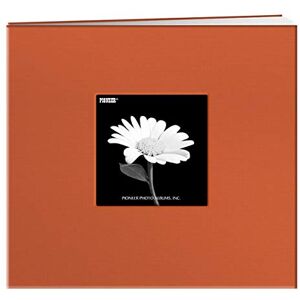 Pioneer 8 x 8-inch Book Cloth Cover Post Bound Album, Orange Pioneer 8 x 8-inch Book Cloth Cover Post Bound Album, Orange